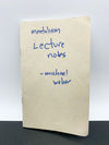 Mentalism Lecture Notes by Michael Weber (Signed) - Copyright 2012