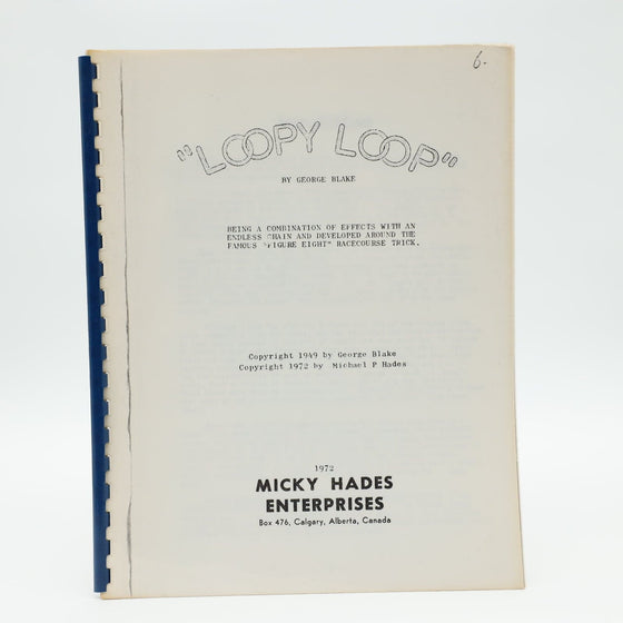 Loopy Loop by George Blake - Copyright 1972