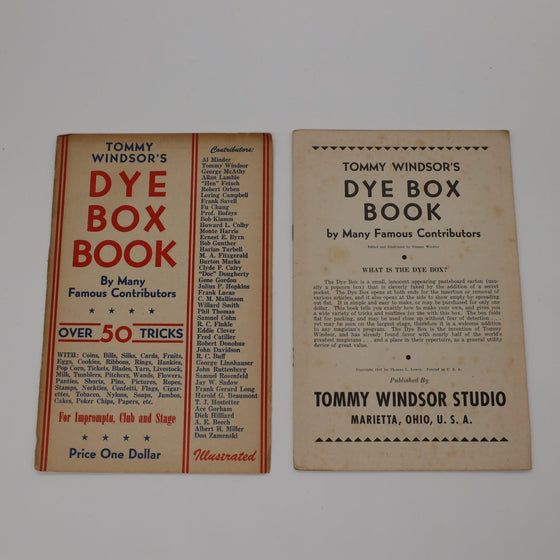 Tommy Windsor's Dye Box Book - Copyright 1947