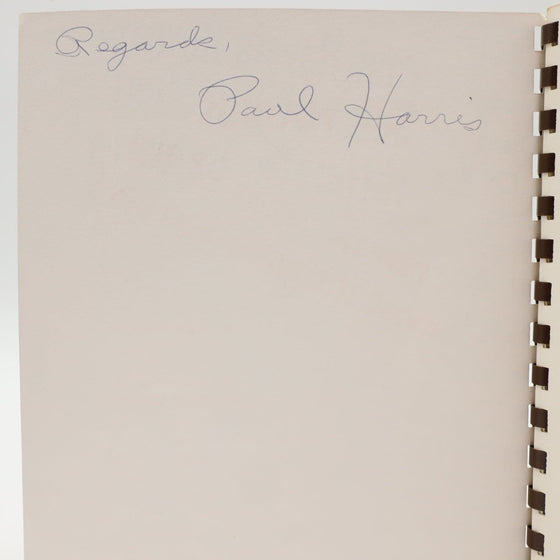 Paul Harris Reveals Some of His Most Intimate Secrets (SIGNED) - Copyright 1976