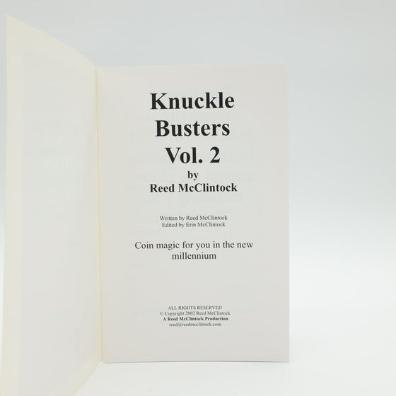 Knuckle Busters Vol 1-6 Set by Reed McClintock - Copyright 2002-2004