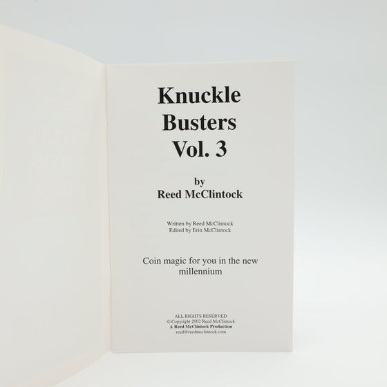 Knuckle Busters Vol 1-6 Set by Reed McClintock - Copyright 2002-2004