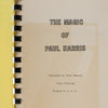 The Magic of Paul Harris by Jerry Mentzer - First Printing 1976