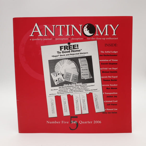 Antinomy Magazine Number 5 First Quarter 2006