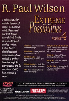 Extreme Possibilities Volume 4 by R. Paul Wilson (Open Box)