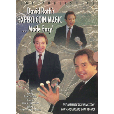 David Roth's Expert Coin Magic All 3 Volume Set (Open Box)