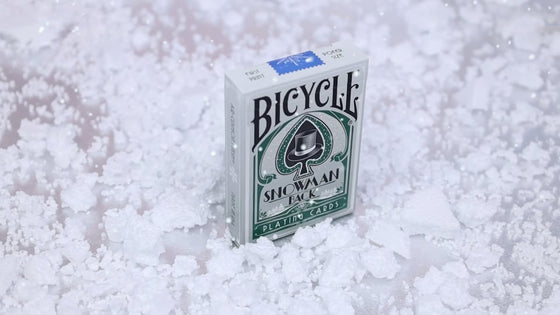 Bicycle Snowman (Green) Playing Cards