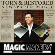  Torn and Restored Newspaper Illusion - Complete Collection of Newspaper Tricks DVD (Open Box)