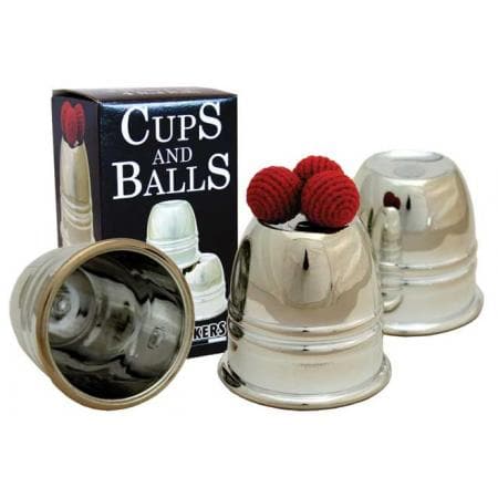 Chrome Cups &amp; Balls In Plastic