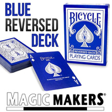  Reversed Back Bicycle Deck - Blue (Blue Ice Deck 2nd Generation)