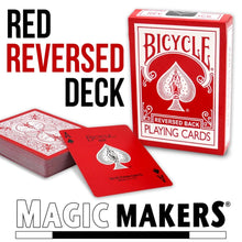  Reversed Back Bicycle Deck - Red