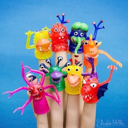 The Terrifying Finger Monsters (Each) by Archie McPhee
