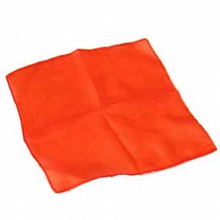 Orange 6 inch Colored Silks- Professional Grade (12 Pack)