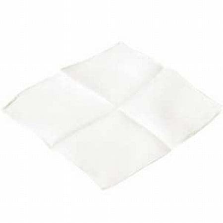 White 6 inch Colored Silks- Professional Grade (12 Pack)