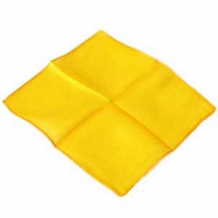 Golden Yellow 6 inch Colored Silks- Professional Grade (12 Pack)
