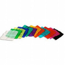  Assorted 9 inch Colored Silks- Professional Grade (12 Pack)