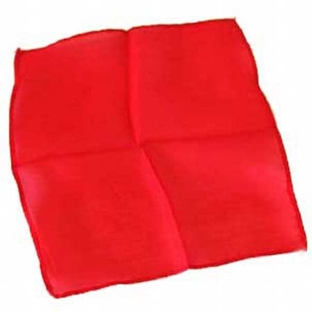 Red 9 inch Colored Silks- Professional Grade (12 Pack)