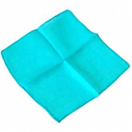 Turquoise 9 inch Colored Silks- Professional Grade (12 Pack)