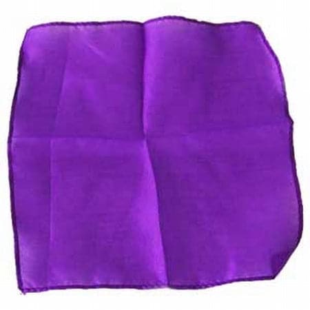 Purple Violet 9 inch Colored Silks- Professional Grade (12 Pack)