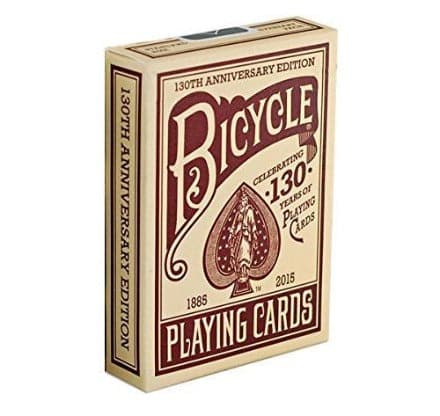 Bicycle 130th Anniversary Playing Cards Red