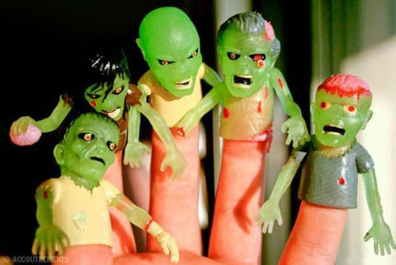 Glow Zombie Finger Puppets (Each) by Archie McPhee