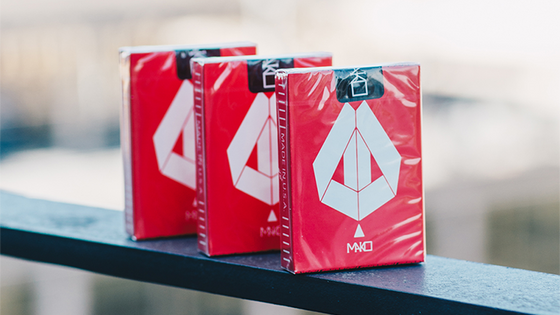 Limited Edition Mako Red Playing Cards by Toomas Pintson