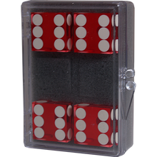  Dice 4-pack Red Near-precision 19mm (casino)