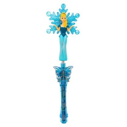 Light Up LED Princess Snowflake Wand (Blue)