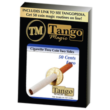  Cigarette Through (50 Cent Euro, Two Sided) by Tango - Trick
