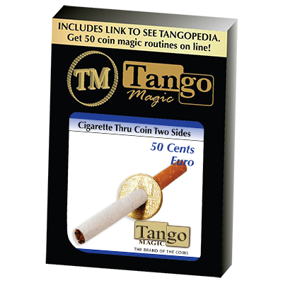 Cigarette Through (50 Cent Euro, Two Sided) by Tango - Trick