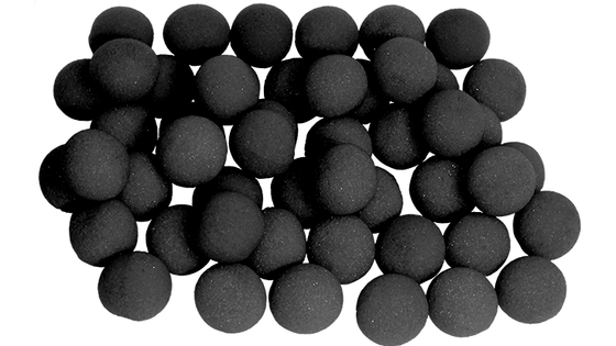 2 inch Super Soft Sponge Ball (Black) Bag of 50 from Magic by Gosh