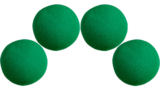 2 inch Super Soft Sponge Ball (Green) Pack of 4 from Magic by Gosh