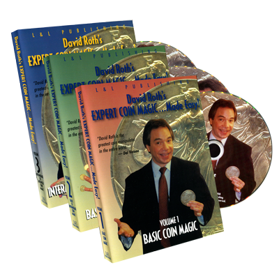 David Roth Expert Coin Magic Made Easy (3 Vol. set) - DVD