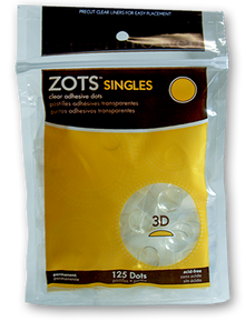  Sticky Dots 3D (125 dots 1/2" diameter) Roll of Singles