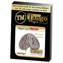  Flipper coin Pro Flip Quarter dollar, D0105 by Tango Magic (Open Box)
