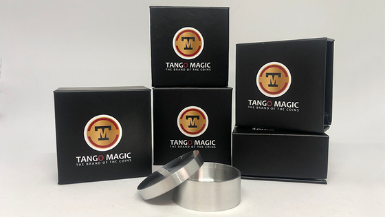 Okito Coin Box (Aluminum w/DVD)(A0026) One Dollar by Tango Magic - Tricks