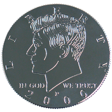  Kennedy Palming Coin (Half Dollar Sized) by You Want It We Got It - Trick