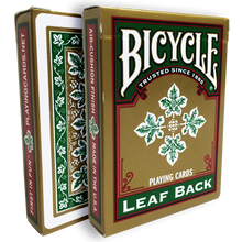  Bicycle Leaf Back Deck (Green) by Gambler's Warehouse