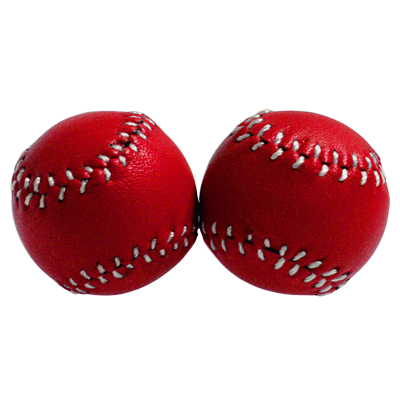 Chop Cup Balls Red Leather (Set of 2) by Leo Smetsers - Trick