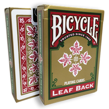  Bicycle Leaf Back Deck (Red) by Gambler's Warehouse
