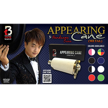  Appearing Cane (Metal / Red & White) by Handsome Criss and Taiwan Ben Magic - Trick