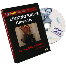  Close Up Linking Rings SILVER(BLACK BAG) (Gimmicks & DVD, SPANISH and English) by Matthew Garrett - Trick