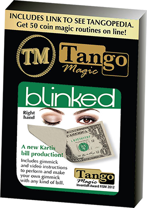 Tango Blinked Right Handed (Gimmick and Online Instructions) V0016 by Tango Magic - Trick