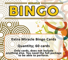  Extra Cards (60 cards) for Miracle Bingo by Doruk Ulgen - Trick