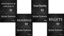  4 Volume Set of Reading, Billets, Dual Reality and Psychological Playing Card Forces by Peter Turner eBook DOWNLOAD