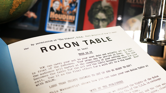 Plans for the Rolon Table - Book