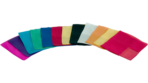 Silks 15 inch 12 Pack (Assorted) Magic by Gosh