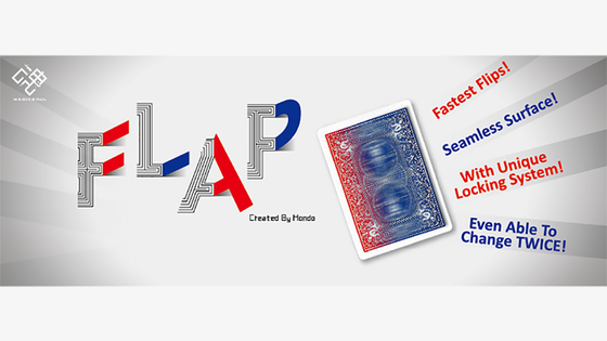 Modern Flap Card (Red to Blue) by Hondo