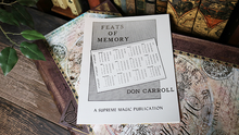  Feats of Memory by Don Carroll - Book