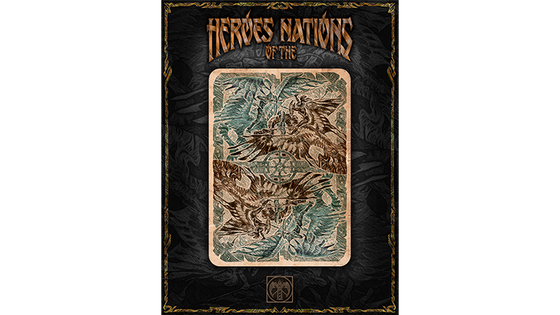 Heroes of the Nations (Dark Version) Playing Cards